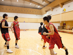 バスケットボール部の練習